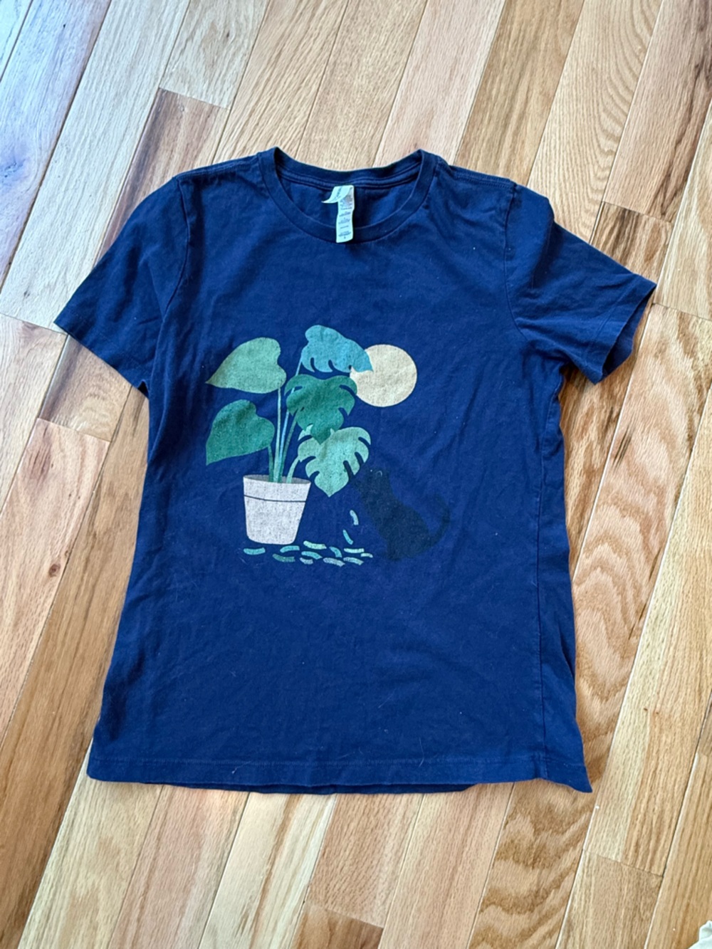 Bella+Canvas Navy Crewneck Tee with White Brand Tag